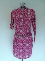 printed cotton sequin dress