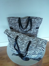 big zebra print tote bag