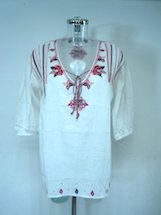embroidered tie top