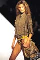 Suede army jacket. Animal print bikini. Rope piranha fish bag