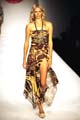 Animal print backless dress