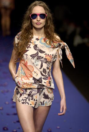 Wallpaper print short-suit