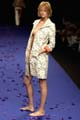 Black & white palm tree high neck coat