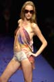 Flower water colour back slash top
	Silver hotpants