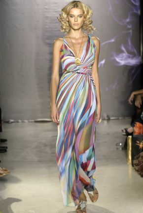 Rainbow Grecian twist dress