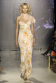 Bird print jersey hippie dress and peach crochet lace mini shawl