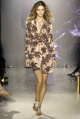 Palm print muslin v-neck shirt dress 