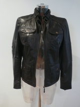 multi pocket detail leather jacket